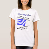 Bloed Hellas Stromen Aderen Soms Ouzo Personaliser T-shirt (Voorkant)