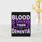 Bloed is dikker dan dementie bij de ziekte van Hei Kaart (Gele Bloem)