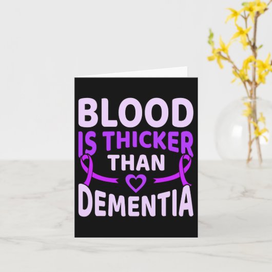 Bloed is dikker dan dementie bij de ziekte van Hei Kaart (Gele Bloem)