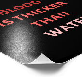 Bloed is dikker dan water foto afdruk (Hoek)