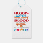 Bloed is dikker dan water maar mazelen cadeaulabel (Achterkant)