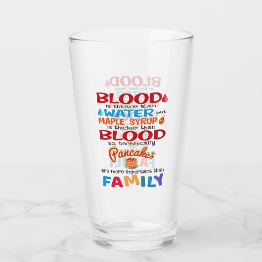 Bloed is dikker dan water maar mazelen glas (Achterkant)