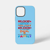 Bloed is dikker dan water maar mazelen iPhone hoesje (Achterkant)