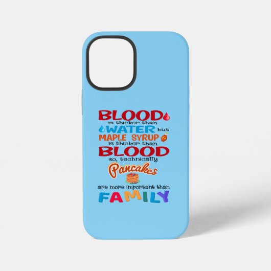 Bloed is dikker dan water maar mazelen iPhone hoesje (Achterkant)