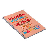 Bloed is dikker dan water maar mazelen notitieboek (Rechterzijde)