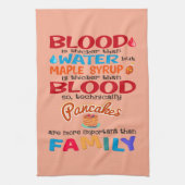 Bloed is dikker dan water maar mazelen theedoek (Verticaal)