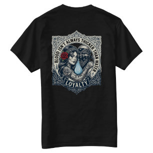 Bloed is niet altijd dikker dan water Rug hit T-shirt