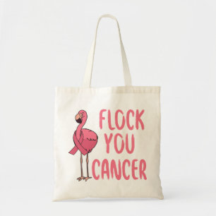 Bloed je kanker Flamingo Breast Cancer Bewustheid Tote Bag
