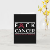 Bloed Kanker Strijd Kanker Lintje 4 Kaart (Gele Bloem)