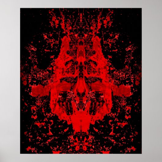 Bloed King Mask of Horror Poster (Voorkant)