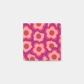 Bloed kleurenpatroon Hippie Flower Post-it® Notes (Voorkant)
