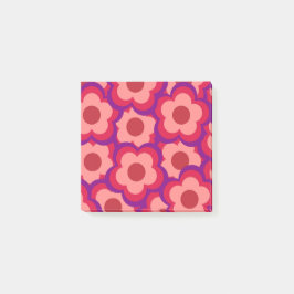 Bloed kleurenpatroon Hippie Flower Post-it® Notes