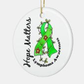 Bloed Lint 4 Hope Matters Lymphoma Keramisch Ornament (Links)