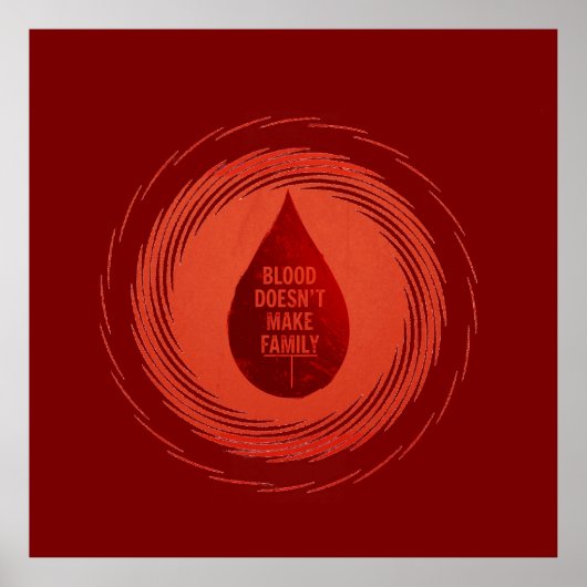 Bloed maakt geen familie poster (Voorkant)