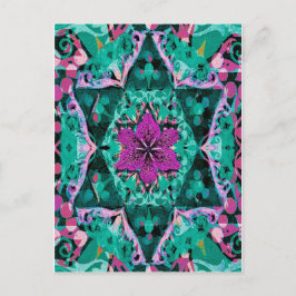 Bloed Mandala door Amelia Carrie Briefkaart