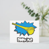 Bloed ME (vuvuzela) Briefkaart (Staand voorkant)