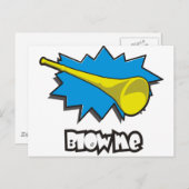 Bloed ME (vuvuzela) Briefkaart (Voorkant / Achterkant)