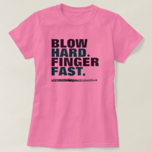 Bloed met vaste vinger t-shirt