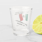 Bloed Mexico stroomt door aderen soms tequila Shot Glas (Achterkant)