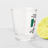 Bloed Mexico stroomt door aderen soms tequila Shot Glas (Links)