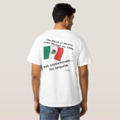 Bloed Mexico stroomt door aderen soms tequila T-shirt (Achterkant volledig)