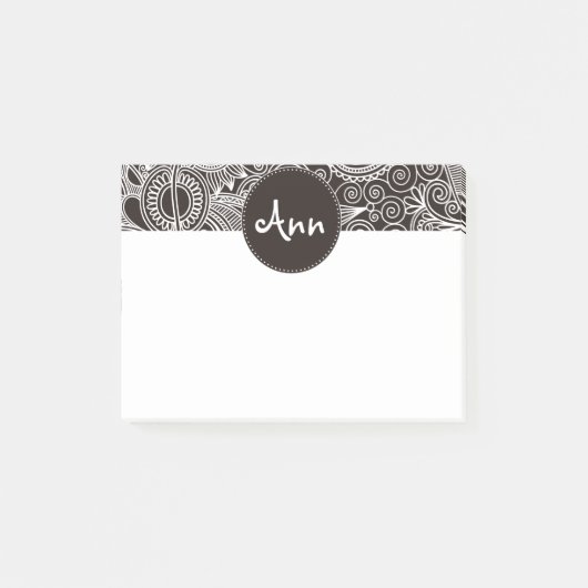 Bloed Oerwoud zwart Post-it® Notes (Voorkant)