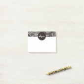 Bloed Oerwoud zwart Post-it® Notes (Op bureau)