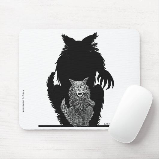 Bloed op de maan | Grimalkin Muismat (Met muis)