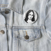 Bloed op de maan | Mary Shelley Artwork Ronde Button 5,7 Cm (In situ)