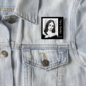 Bloed op de maan | Mary Shelley Vierkante Button 5,1 Cm (In situ)