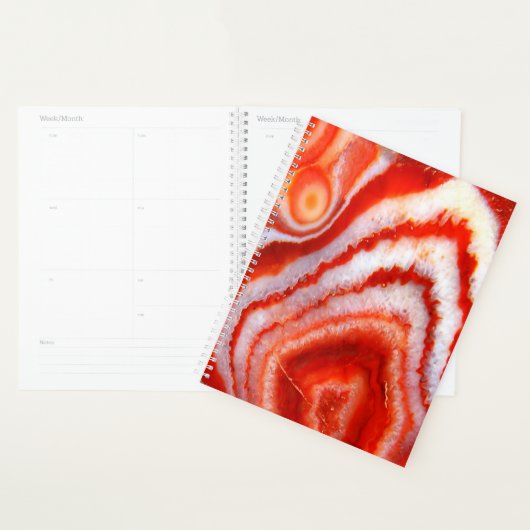 Bloed Oranje agaat. Planner (Display)