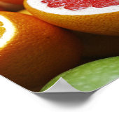 Bloed Oranje citrusvruchten Poster (Hoek)