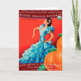 Bloed Oranje Rooibos Wenskaart Kaart