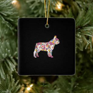 Bloed Pattern Frenchie French Bulldogs Lover Gift Keramisch Ornament