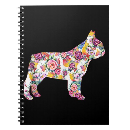 Bloed Pattern Frenchie French Bulldogs Lover Gift Notitieboek (Voorkant)