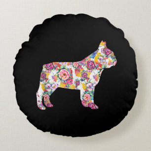 Bloed Pattern Frenchie French Bulldogs Lover Gift Rond Kussen