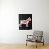 Bloed Pattern Frenchie French Bulldogs Lover Gift Wandkleed (In situ)