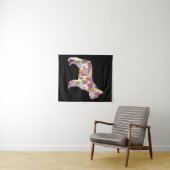 Bloed Pattern Frenchie French Bulldogs Lover Gift Wandkleed (In Situ (horizontaal))