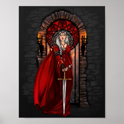 Bloed Queen enchantress fantasy art print (Voorkant)