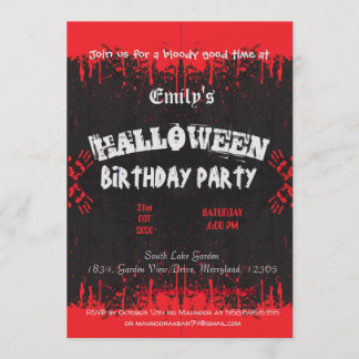 Bloed Red dark halloween spooky Kaart