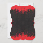 Bloed Red dark  halloween spooky Save The Date (Achterkant)