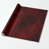 Bloed Red Gift Wrap Cadeaupapier (Uitgerold)