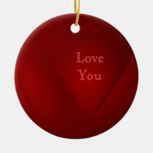 Bloed Red Hearts Ornament