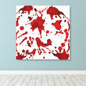 BLOED RED SPLATTER COLLAGE PRINT (Insitu (Houten vloer))