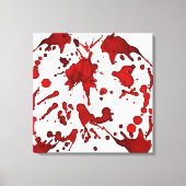 BLOED RED SPLATTER COLLAGE PRINT (Voorkant)