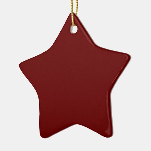 Bloed Red Star-Ornament Keramisch Ornament (Links)