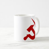 Bloed Red Thick Neo-Hammer & Sickle Mok (Voorkant rechts)