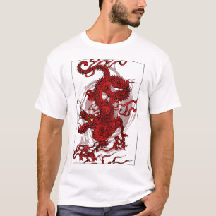 Bloed rode draak t-shirt