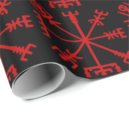 Bloed rode vísir (Viking Compass) Cadeaupapier (Rol Hoek)