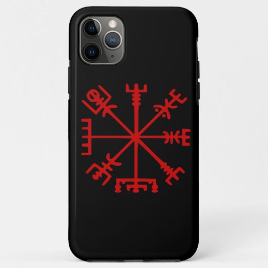 Bloed rode vísir (Viking Compass) Case-Mate iPhone Case (Achterkant)
